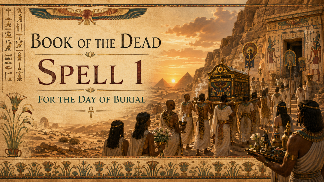 Ancient Egyptian funeral procession illustrating Spell 1 of the Book of the Dead