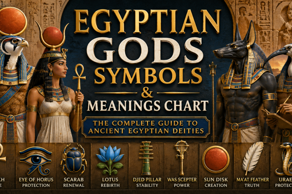 Egyptian Gods Symbols and Meanings Chart: A Complete Guide to Ancient Egyptian Deities