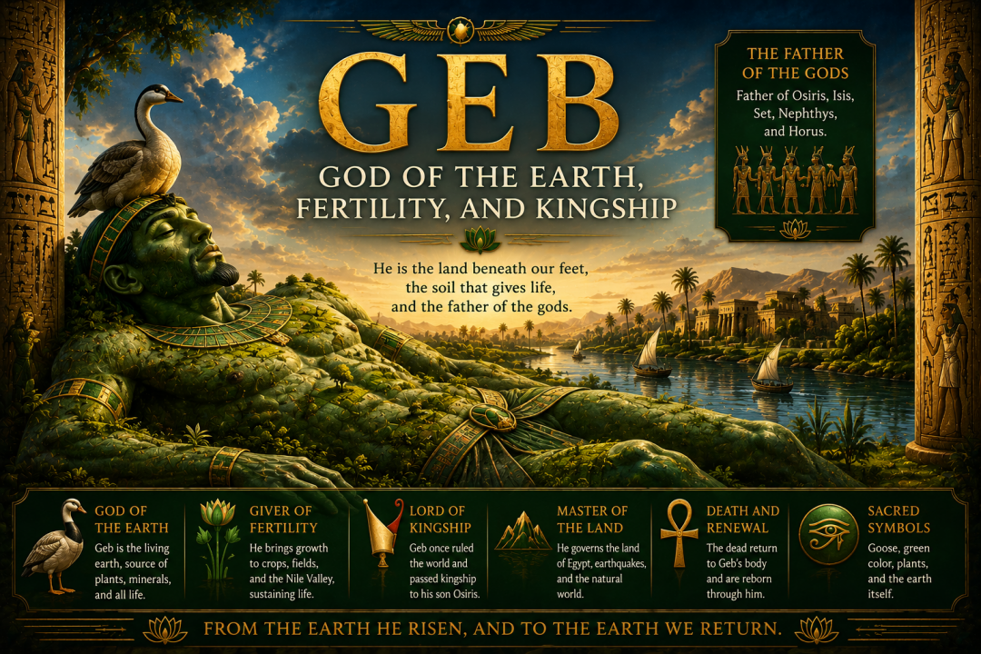 Geb: The Egyptian God of the Earth, Fertility, and Kingship