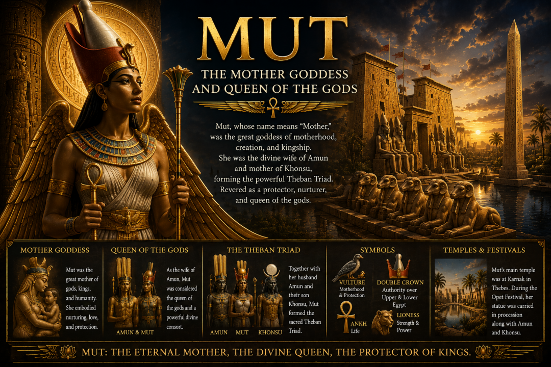 Mut: The Egyptian Mother Goddess and Queen of the Gods