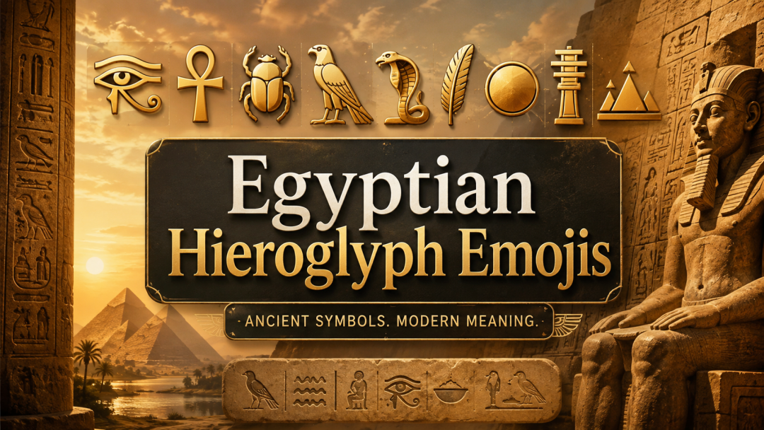 Egyptian Hieroglyph Emojis: Copy and Paste Ancient Egyptian Symbols