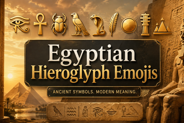 Egyptian Hieroglyph Emojis: Copy and Paste Ancient Egyptian Symbols