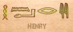 Ancient Egyptian Name Translator - Henry in hieroglyphs