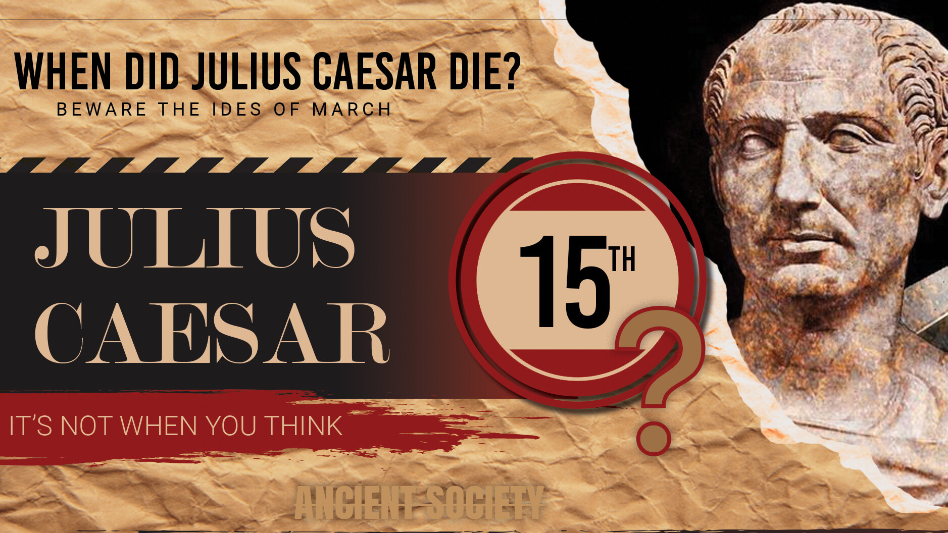 When did Julius Caesar die? It wasn't on March 15th after all - Ancient  Society