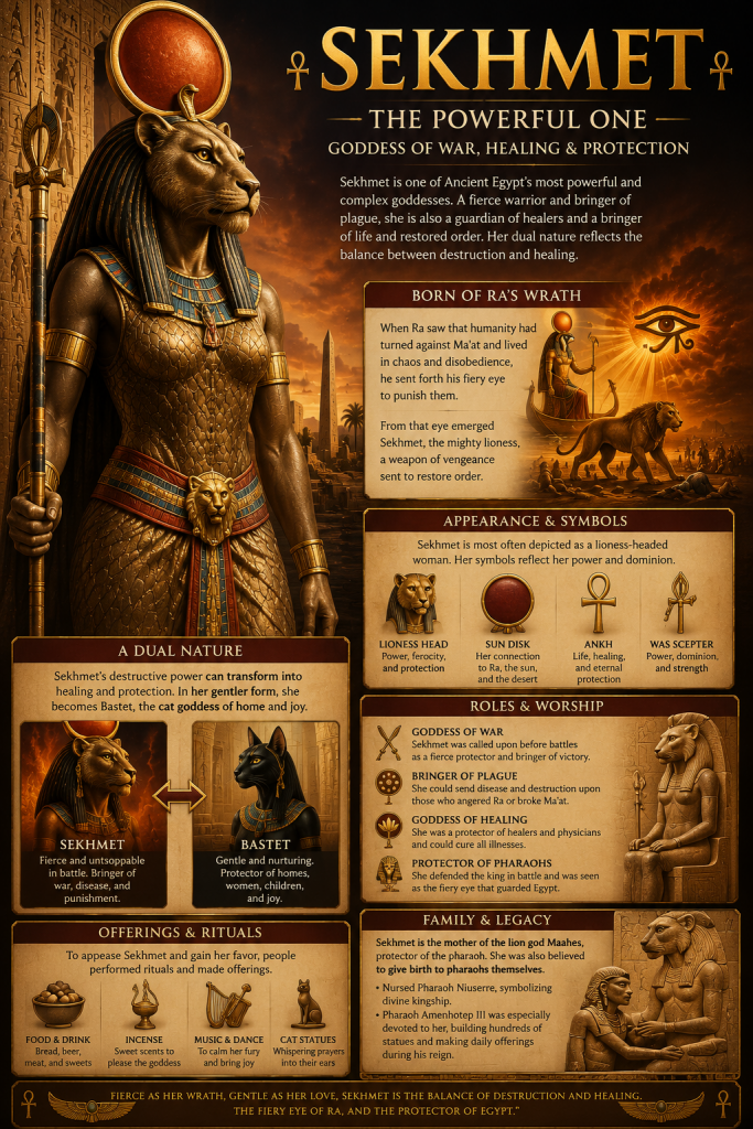 Sekhmet: The Egyptian Goddess of War, Healing, and Destruction