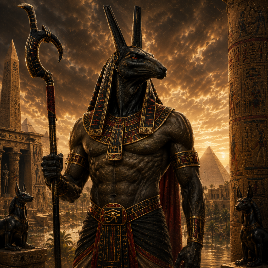 Set, the ancient Egyptian god of chaos, storms, deserts, and conflict.