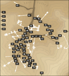 Map of the Valley of the Kings - Egypt