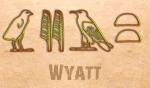 Ancient Egyptian Name Translator - Wyatt in hieroglyphs